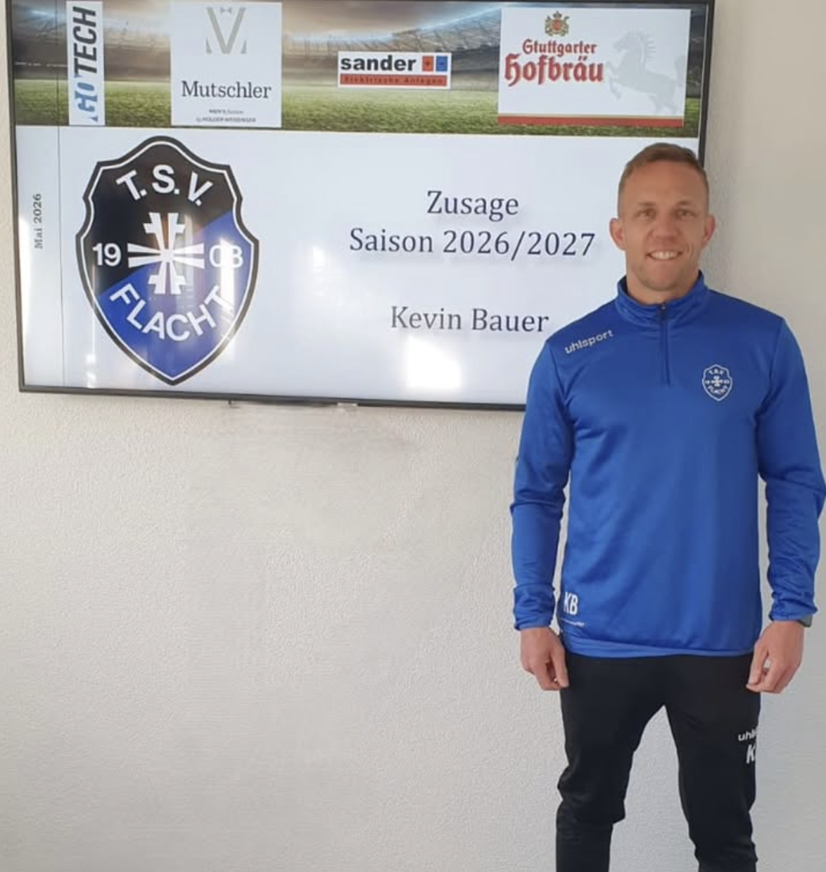 Kaderneuigkeiten für die Saison 2026/2027: Rekordspieler Kevin Bauer hängt seine Fußballschuhe noch nicht an den Nagel!